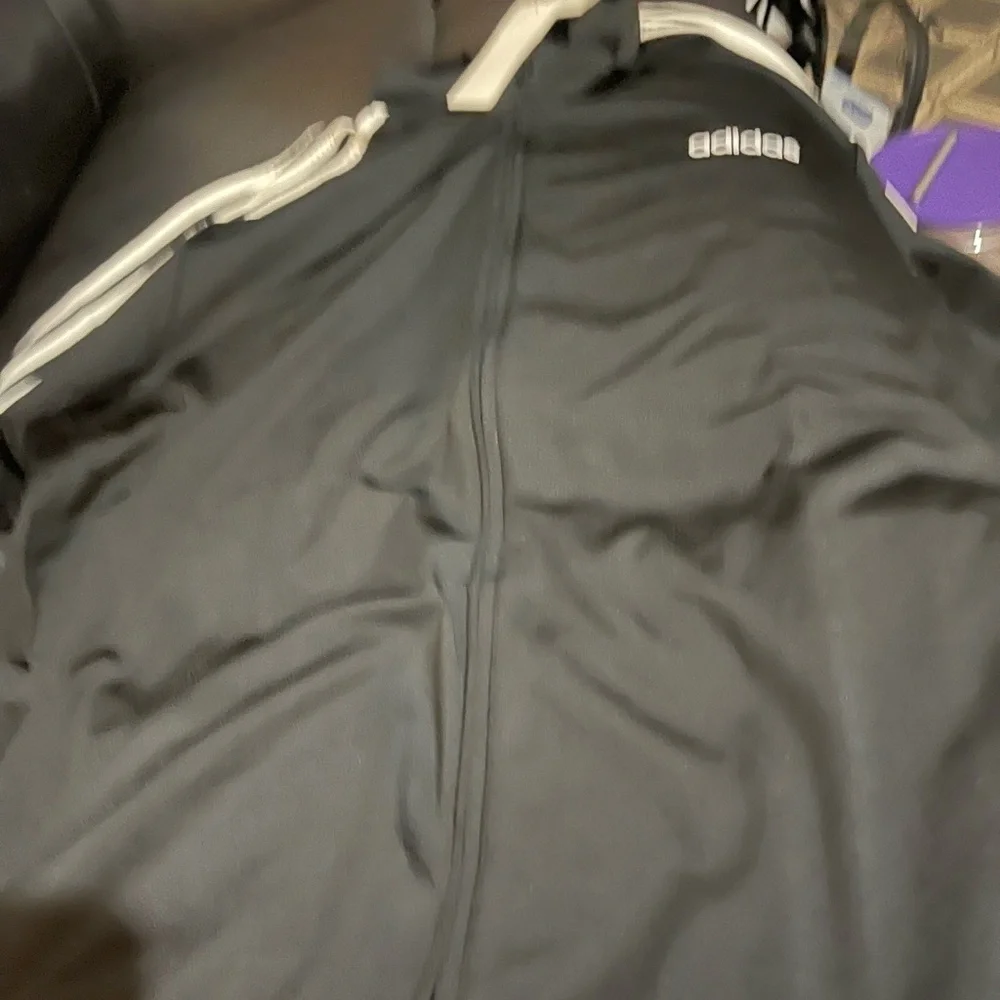 Adidas 2XL NWT Black Men's Adidas, black jacket.dress it up or down🤔🤔
